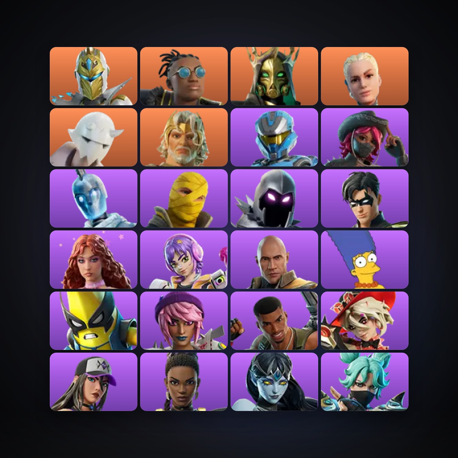 Fortnite locker — 177 skins — 750 V-Bucks — lvl 1297 — HabibiAccounts