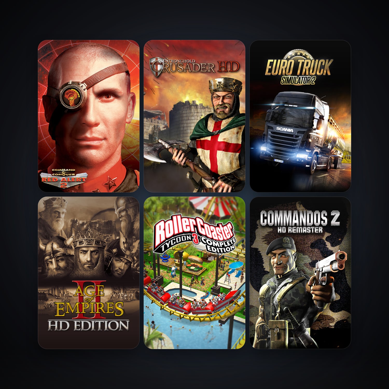Command & Conquer: Red Alert 3 + Command & Conquer 3: Tiberium Wars, 21 games, clean — HabibiAccounts