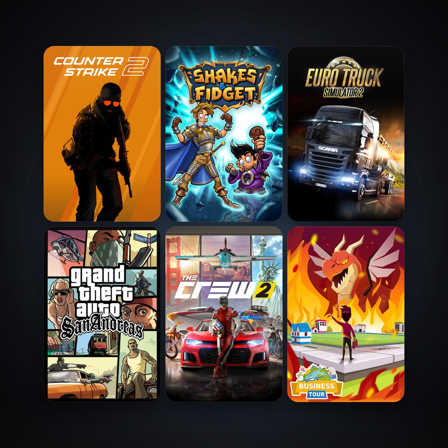CS2 Prime + Grand Theft Auto: San Andreas, 17 games, clean — HabibiAccounts
