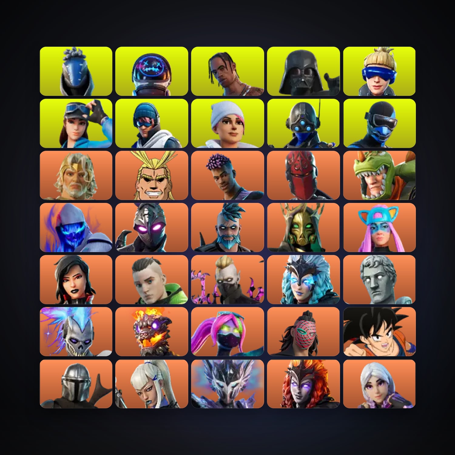 Zeus — All Might — 544 skins — 650 V-Bucks — lvl 7341 — HabibiAccounts