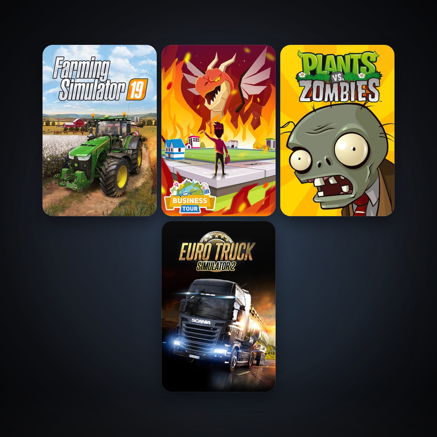 Plants vs. Zombies GOTY Edition + Euro Truck Simulator 2, 8 games, clean — HabibiAccounts
