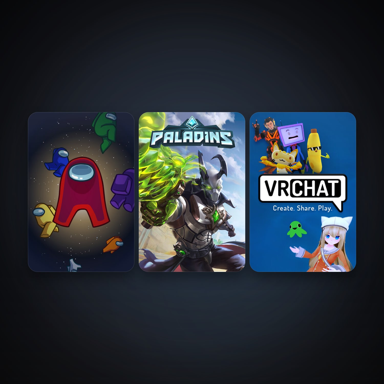 VRChat + Paladins, 3 games, clean — HabibiAccounts