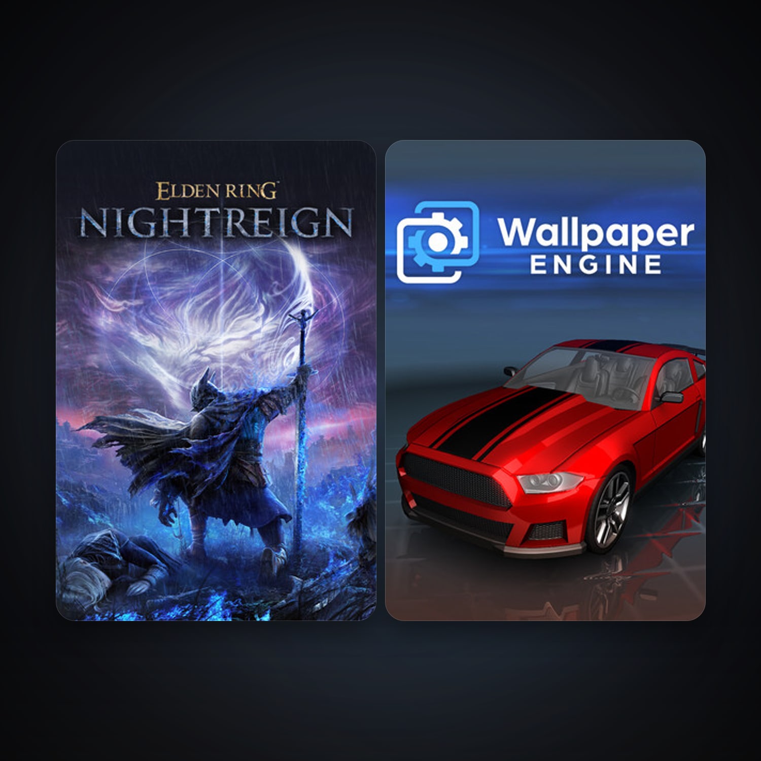 Wallpaper Engine + ELDEN RING NIGHTREIGN, 4 games, clean — HabibiAccounts