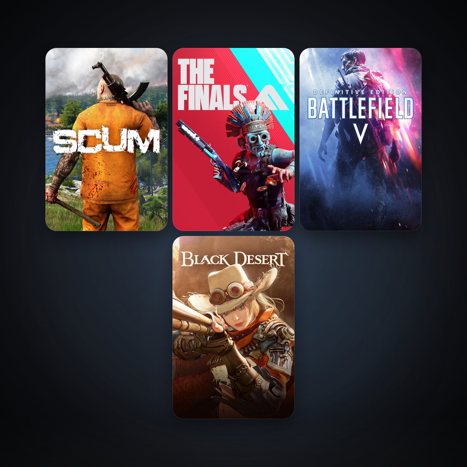 SCUM + Black Desert Online, 6 games, clean — HabibiAccounts