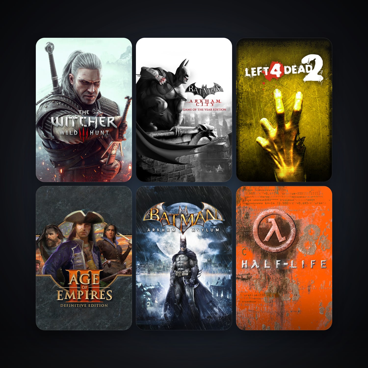 Half-Life + Left 4 Dead 2, 24 games, clean — HabibiAccounts
