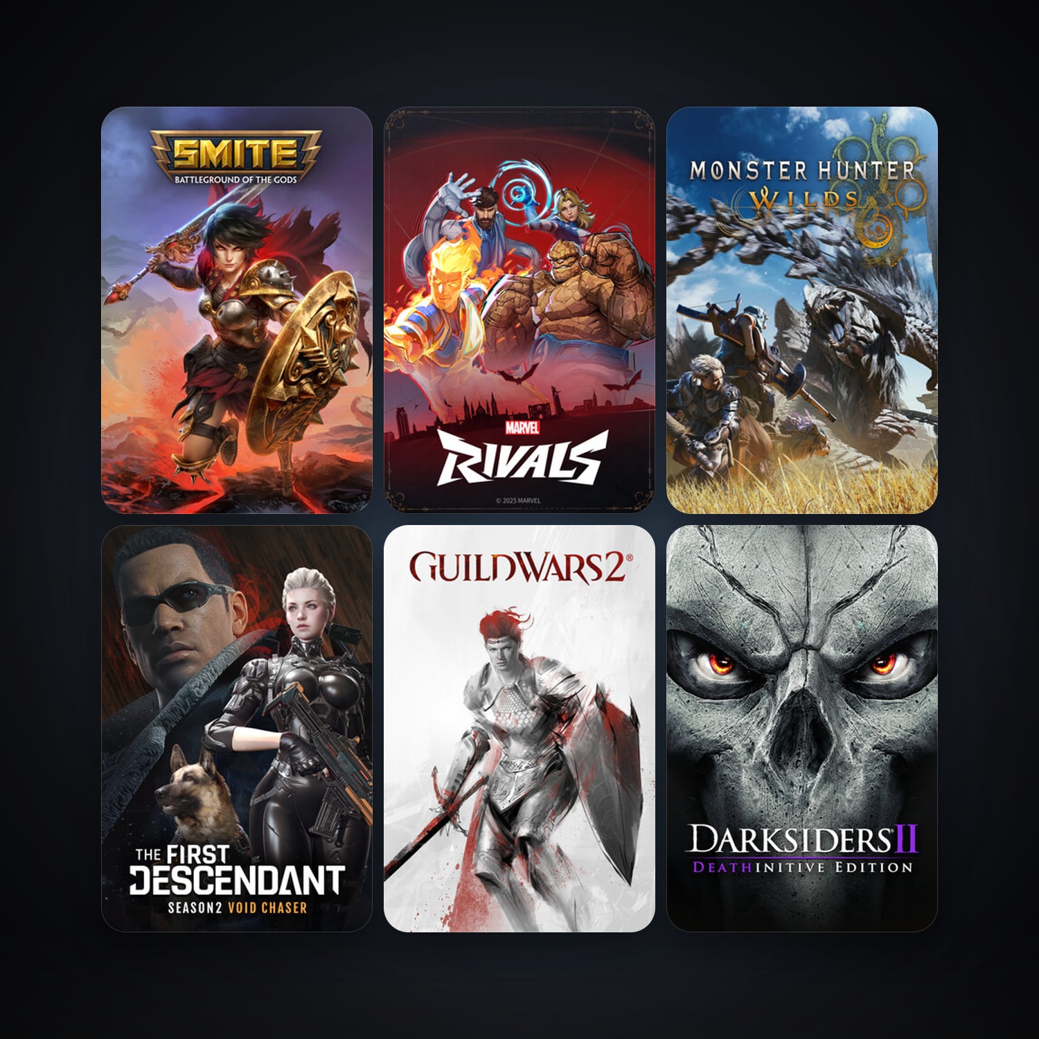 SMITE + Darksiders II Deathinitive Edition, 86 games, clean — HabibiAccounts