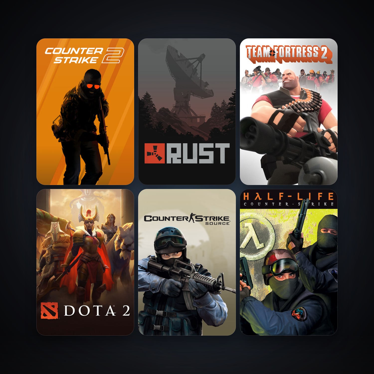 Counter-Strike + Day of Defeat, 33 games, Steam 11, clean — HabibiAccounts