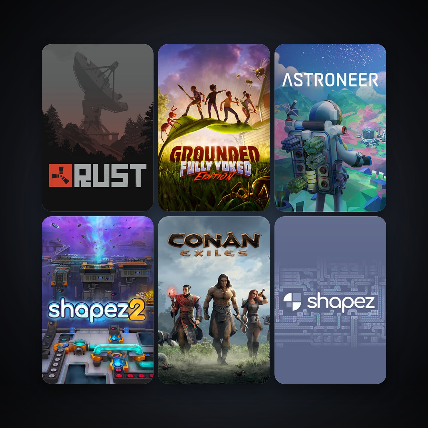 Rust + ASTRONEER, 62 games, Steam 10, clean — HabibiAccounts