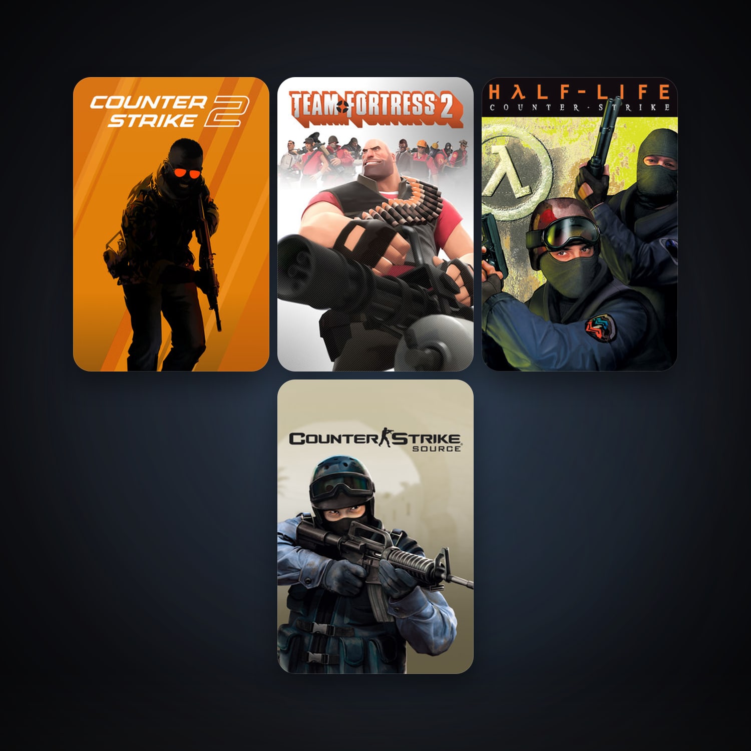 Counter-Strike + Counter-Strike: Source, 6 games, clean — HabibiAccounts