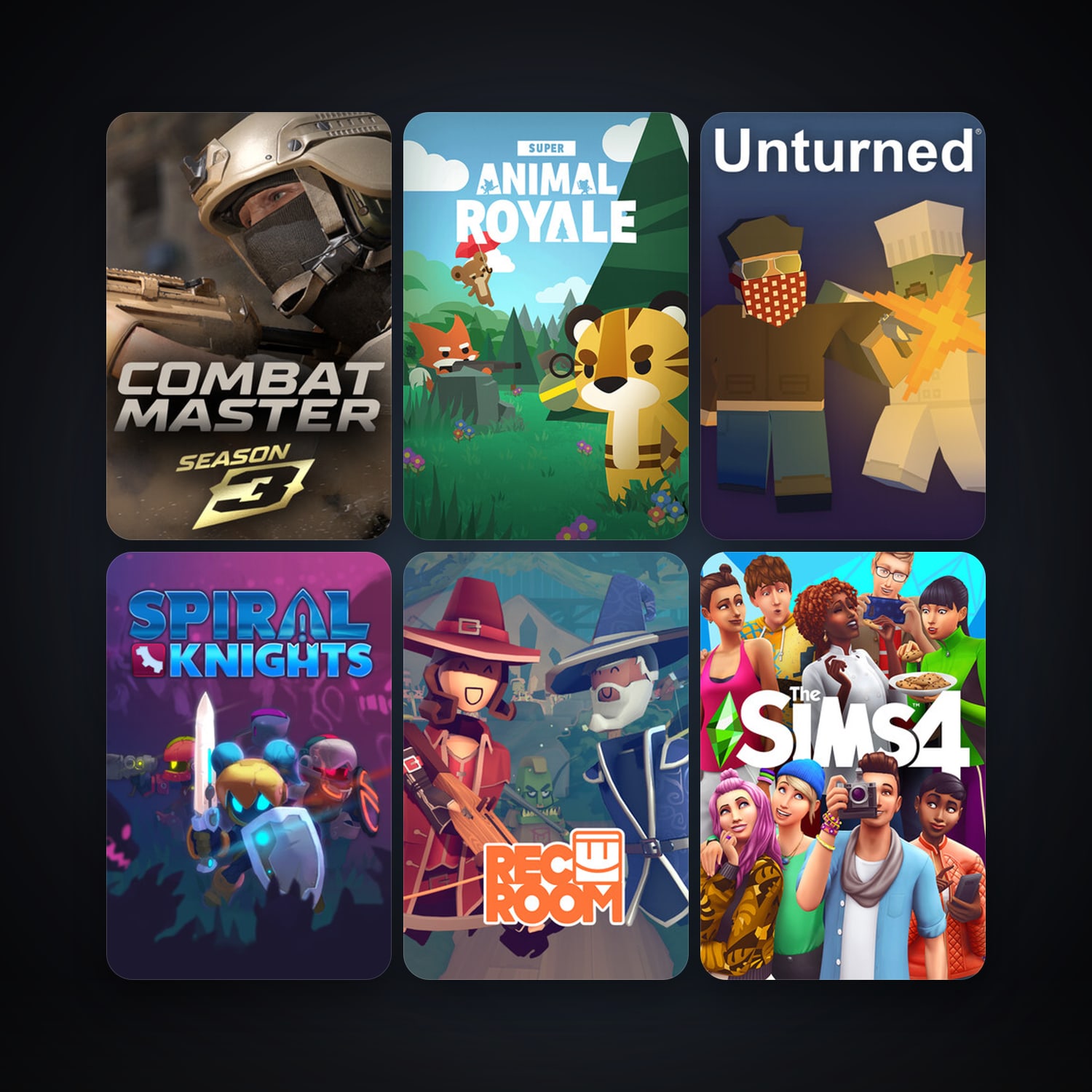 Spiral Knights + Unturned, 33 games, clean — HabibiAccounts
