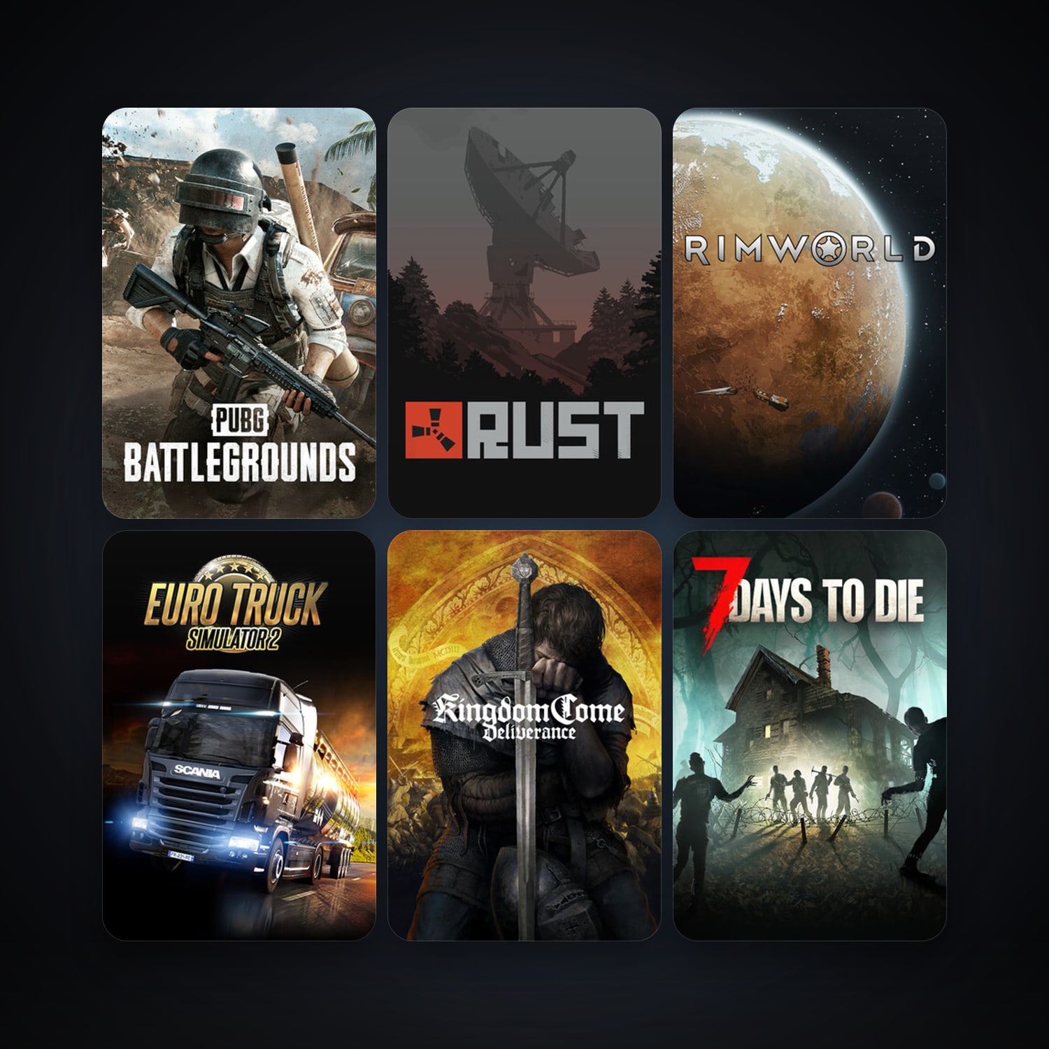 Terraria + Euro Truck Simulator 2, 61 games, clean — HabibiAccounts
