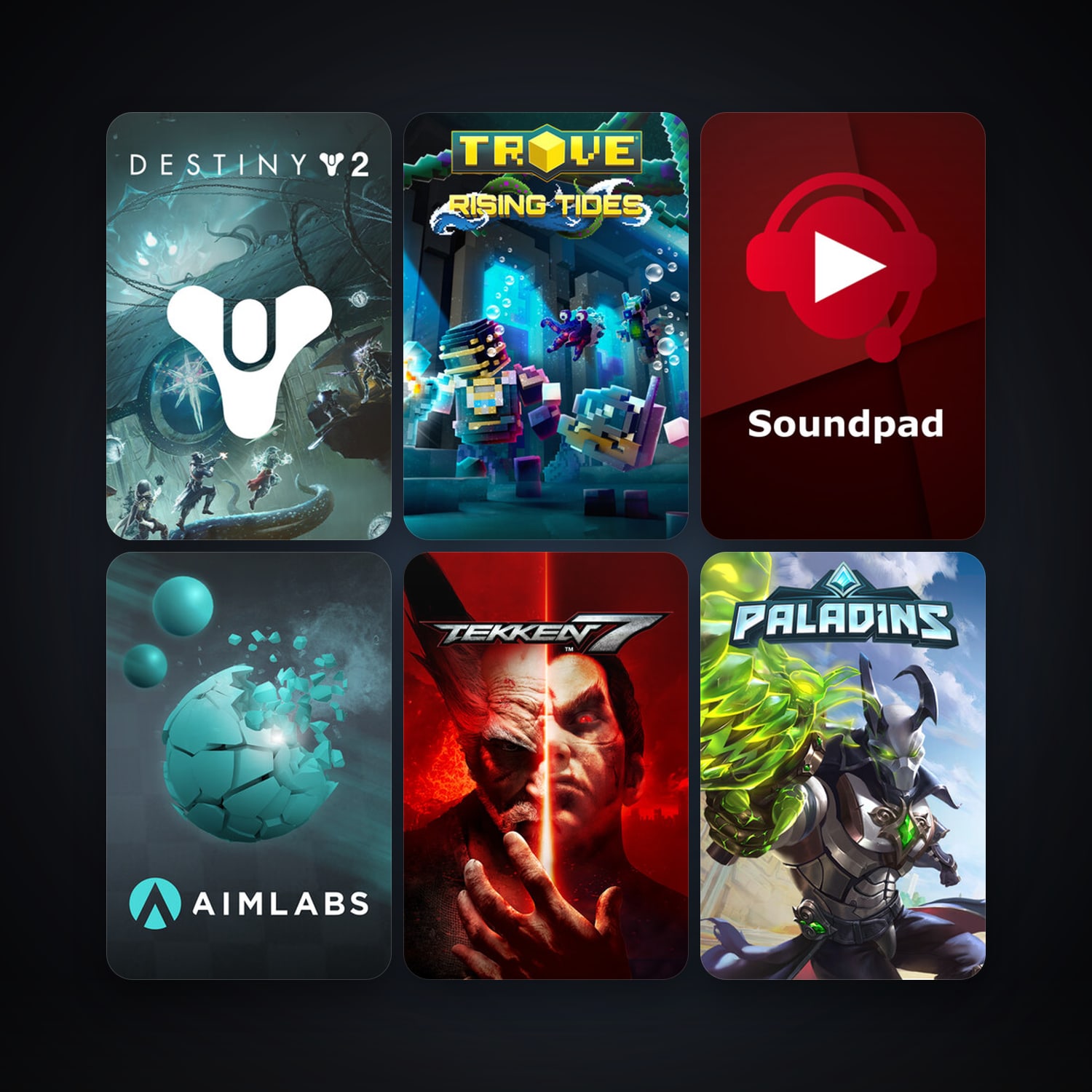 Trove + TEKKEN 7, 47 games, Steam 10, clean — HabibiAccounts