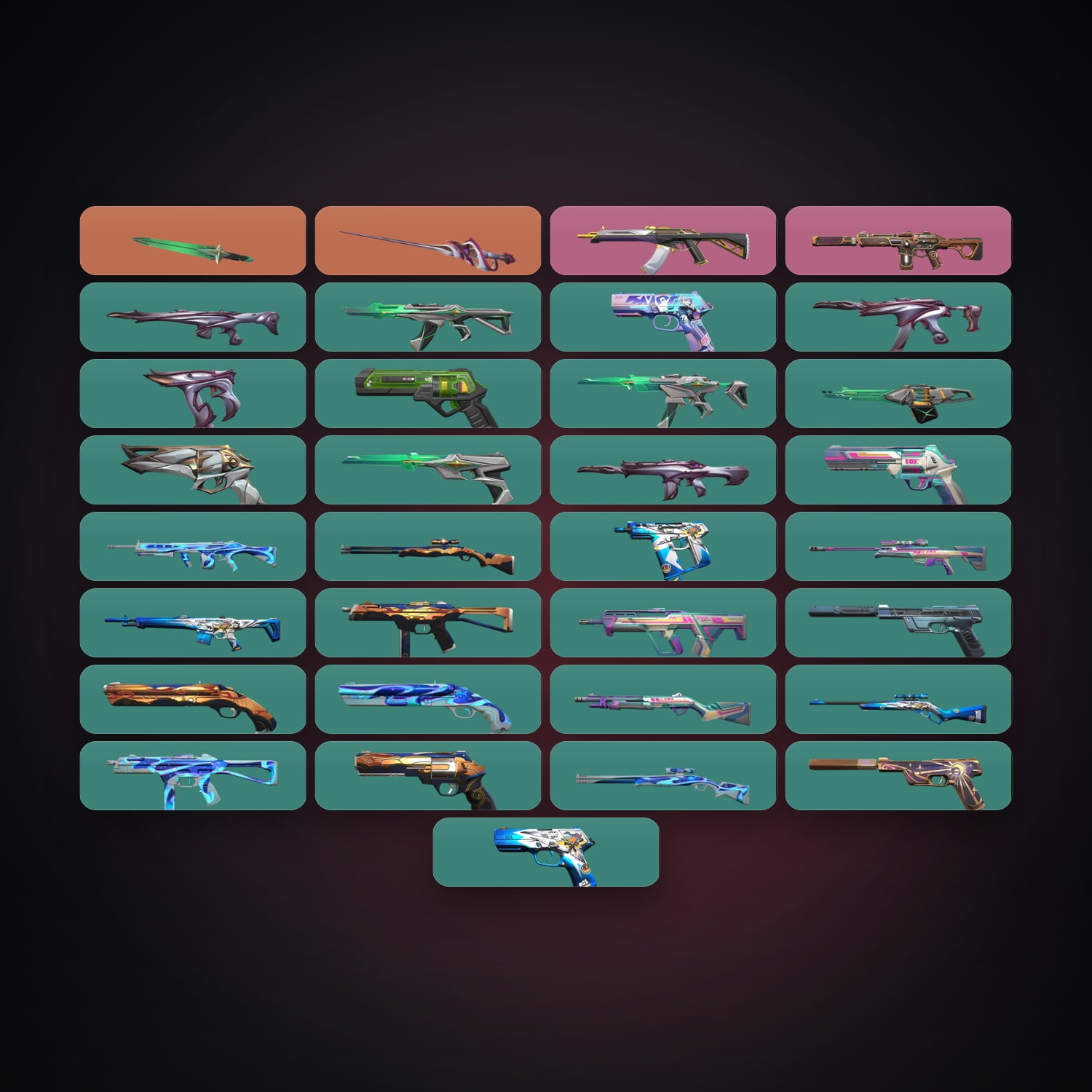 AP Bronze 2 locker — 2 knives, 33 skins, lvl 201 — HabibiAccounts
