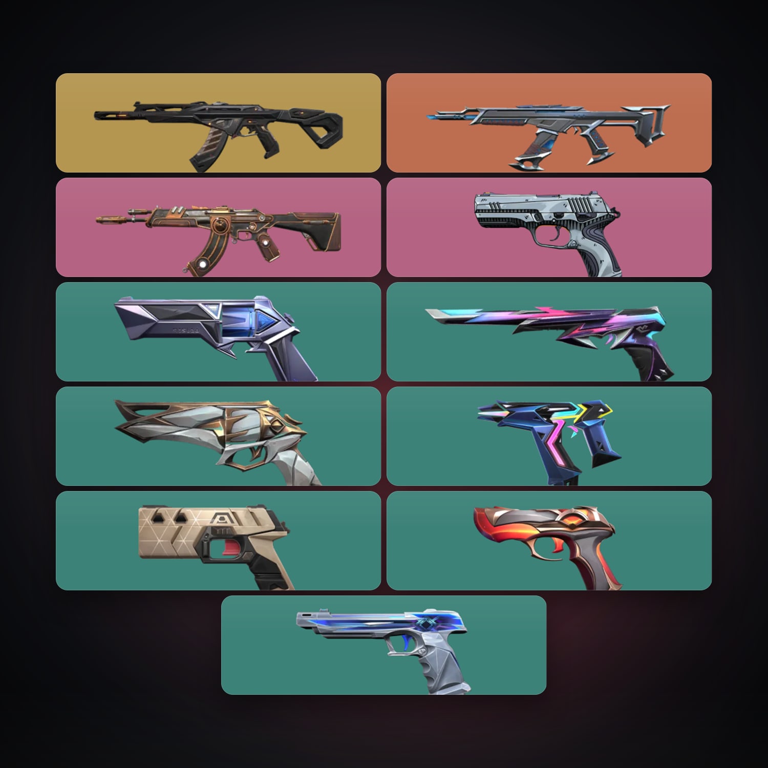 EU Gold 2 locker — 11 skins, lvl 284 — HabibiAccounts
