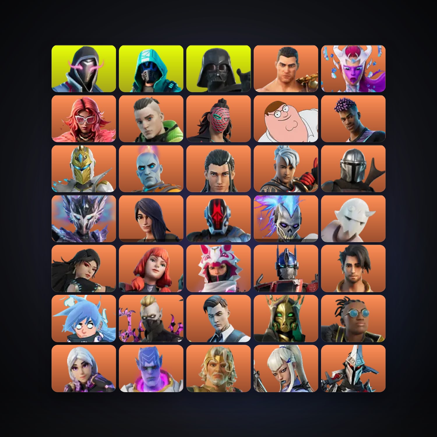 هالحساب فورتنايت، اللوكر مليان 385 سكن، 8.1K فيبوكس، لفل 9621، 1.2K فوز — HabibiAccounts
