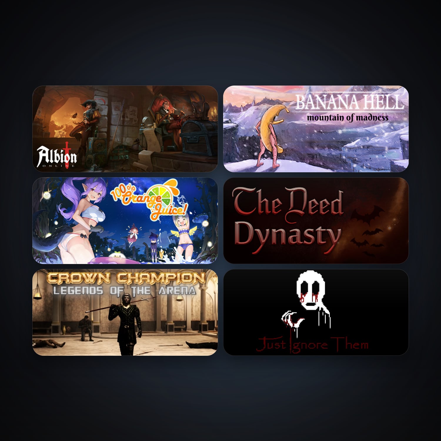 100% Orange Juice + The Deed: Dynasty, 20 games, clean — HabibiAccounts