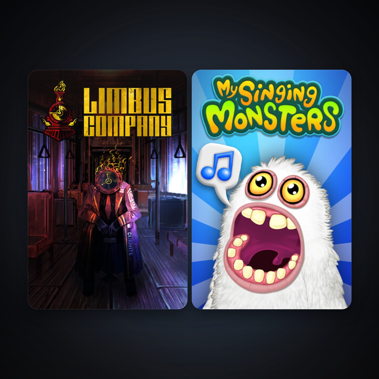 My Singing Monsters + Limbus Company, 2 games, clean — HabibiAccounts