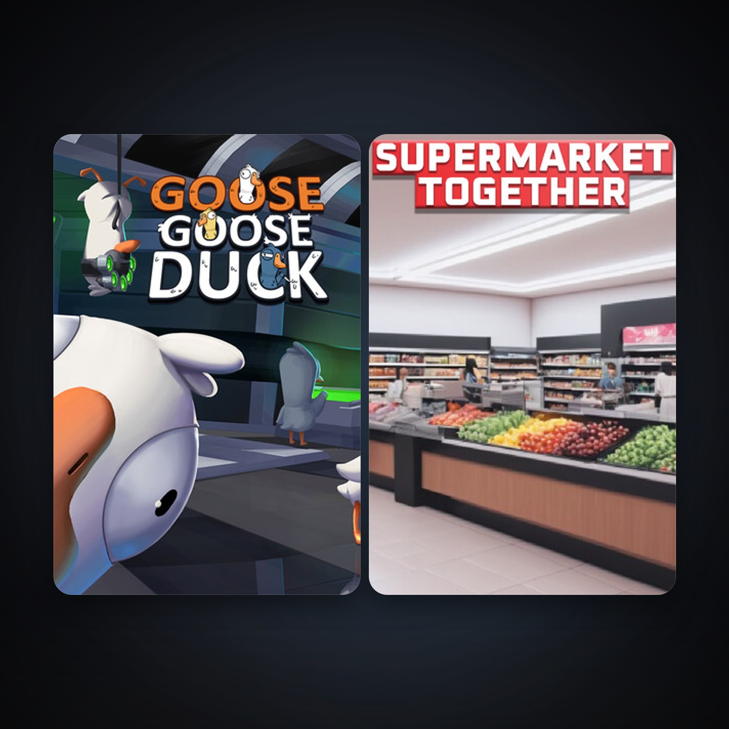 Goose Goose Duck + Supermarket Together, 4 games, clean — HabibiAccounts