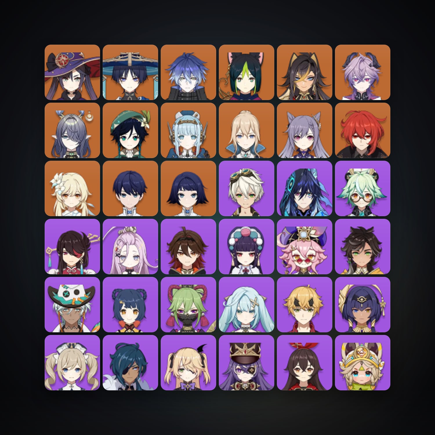Genshin Impact | AR 59 | 59 Chars | 12× 5★ — Genshin / miHoYo Account — HabibiAccounts