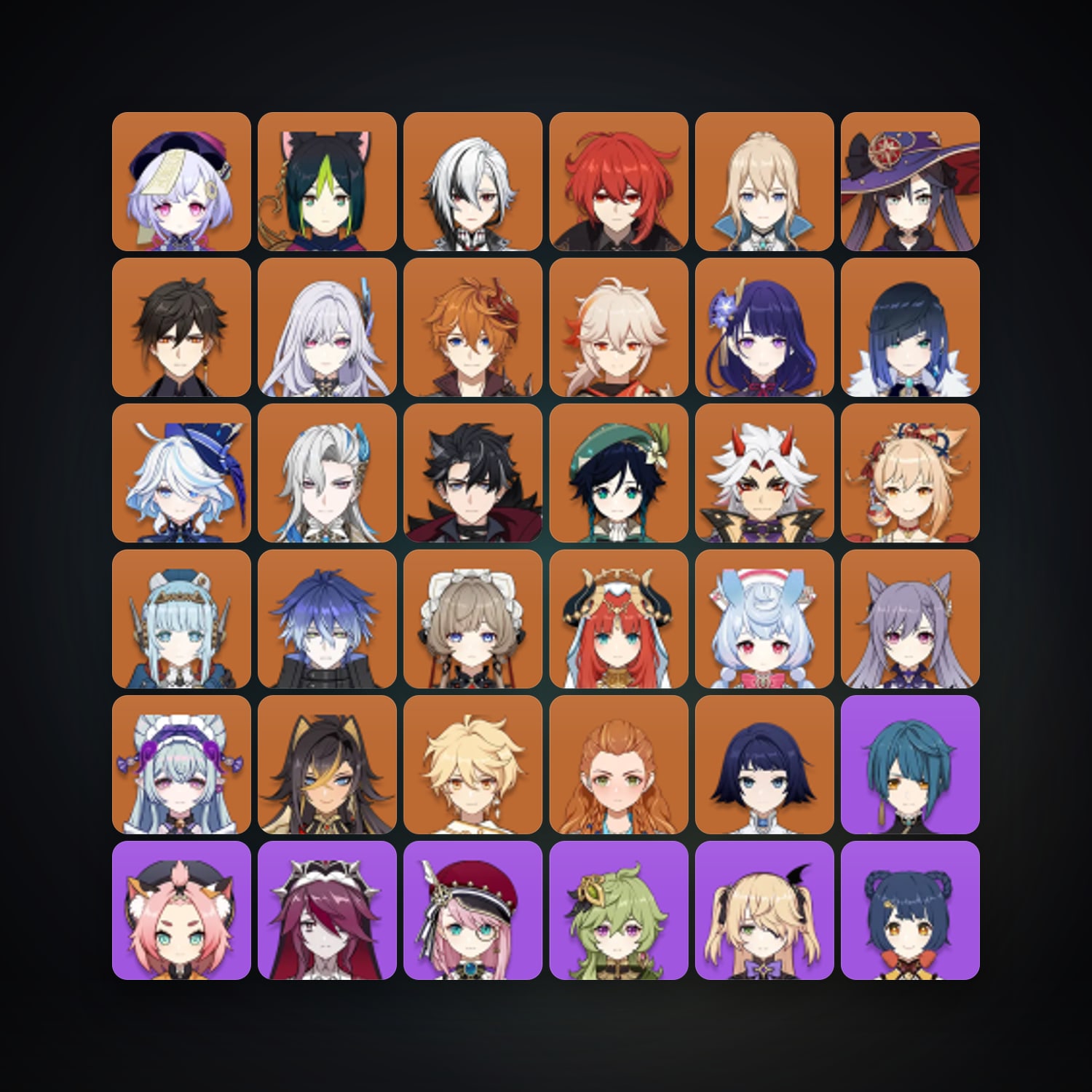جينشن إمباكت | AR 59 | 78 شخصية | 26× 5★ — HabibiAccounts