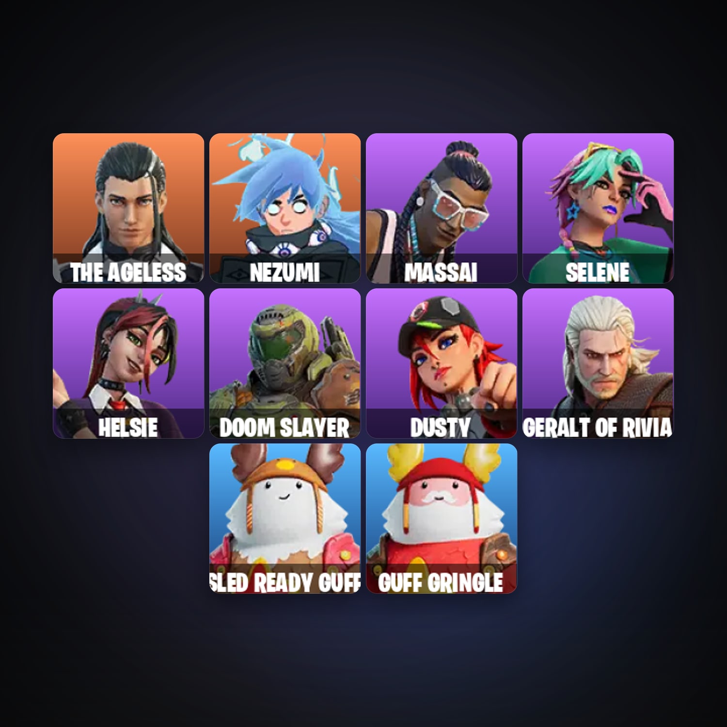 هالحساب فورتنايت The Ageless وNezumi، لوكر 11 سكن، 1.1K فيبوكس، لفل 219، 25 فوز — HabibiAccounts
