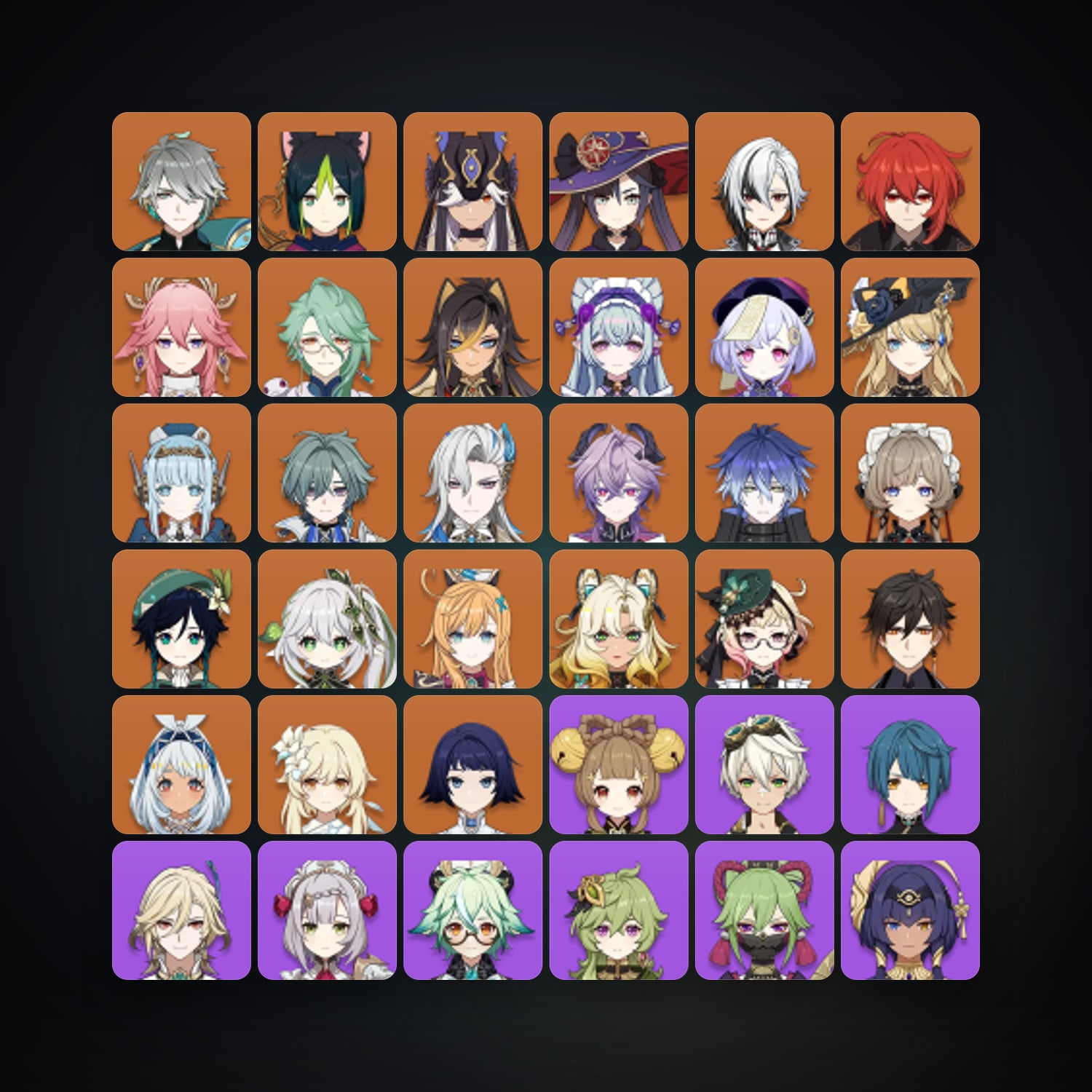 Genshin Impact | AR 60 | 77 Chars | 25× 5★ — Genshin / miHoYo Account · 259928949 — HabibiAccounts