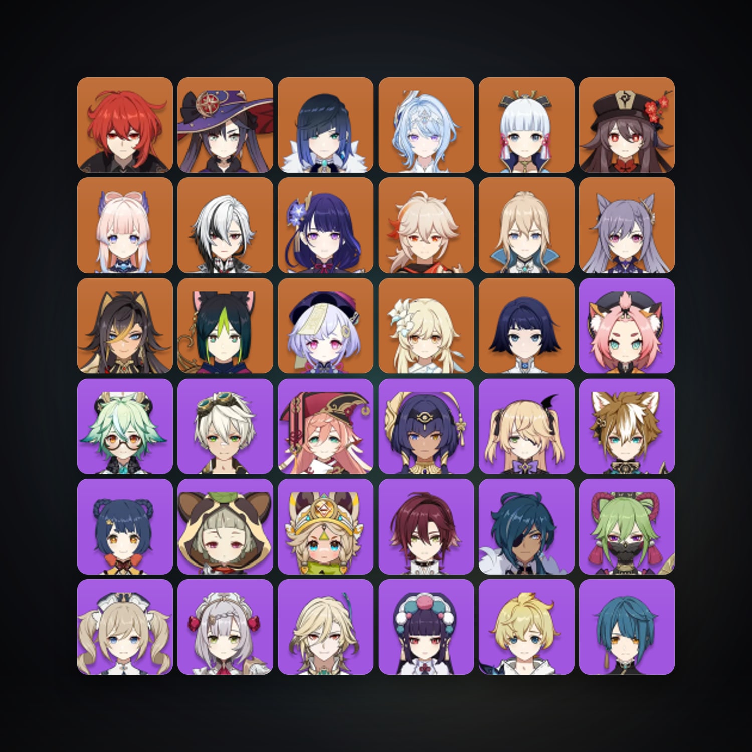 جينشن إمباكت | AR 57 | 57 شخصية | 15× 5★ — HabibiAccounts