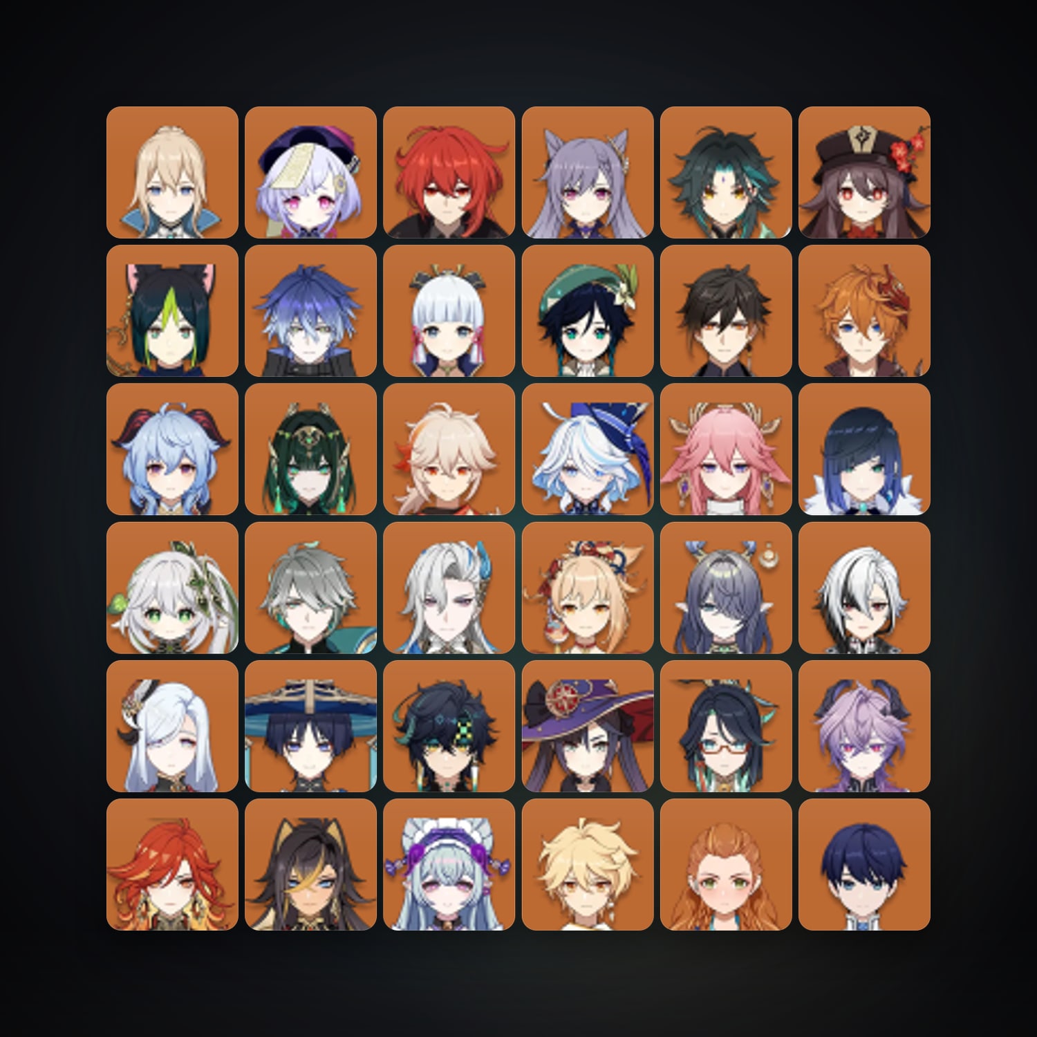 Genshin Impact | AR 60 | 86 Chars | 33× 5★ — Genshin / miHoYo Account — HabibiAccounts