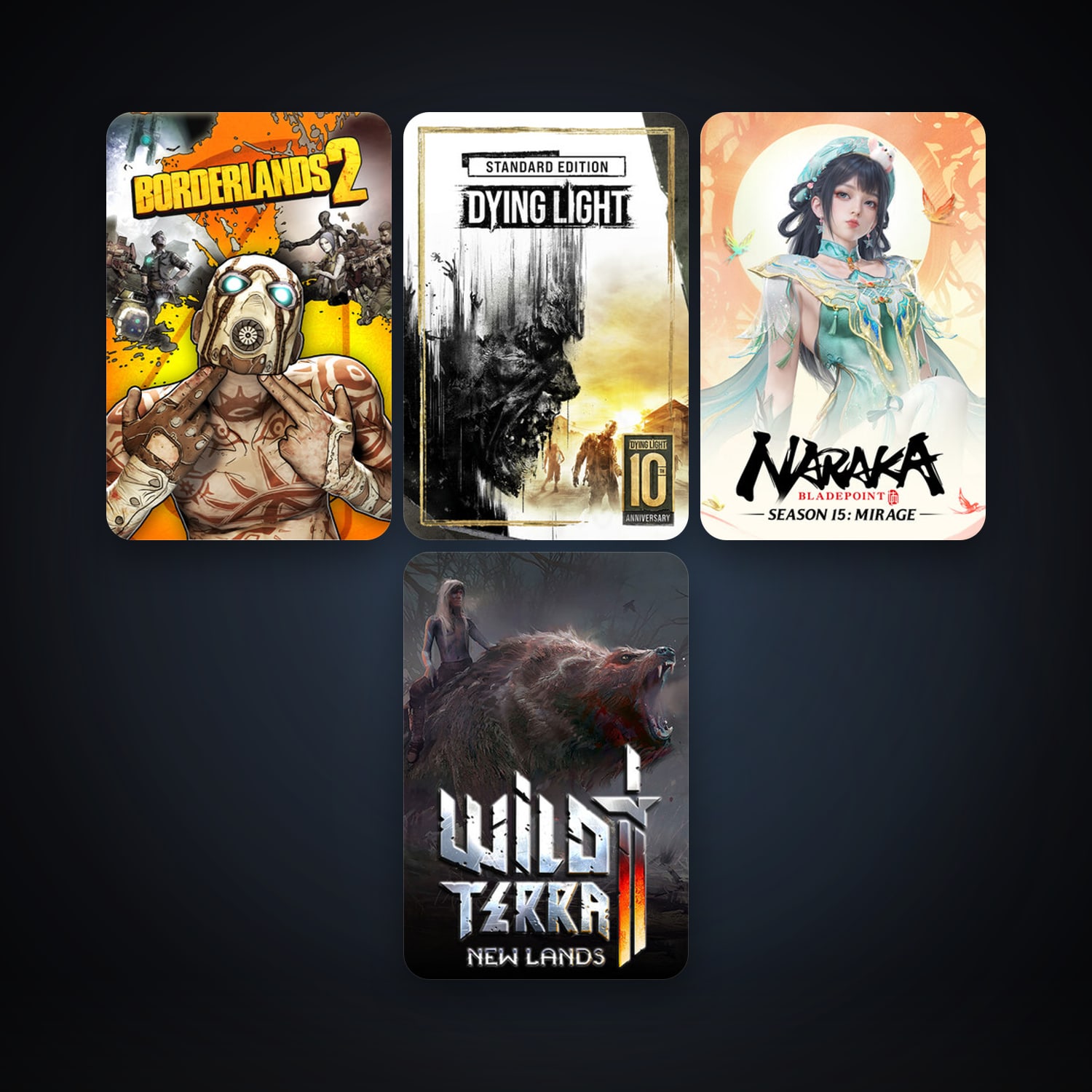 Borderlands 2 + Dying Light, 10 games, clean — HabibiAccounts