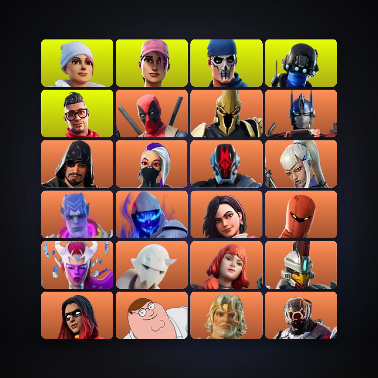 هالحساب فورتنايت، اللوكر مليان 236 سكن، 100 فيبوكس، لفل 4060، 808 فوز — HabibiAccounts