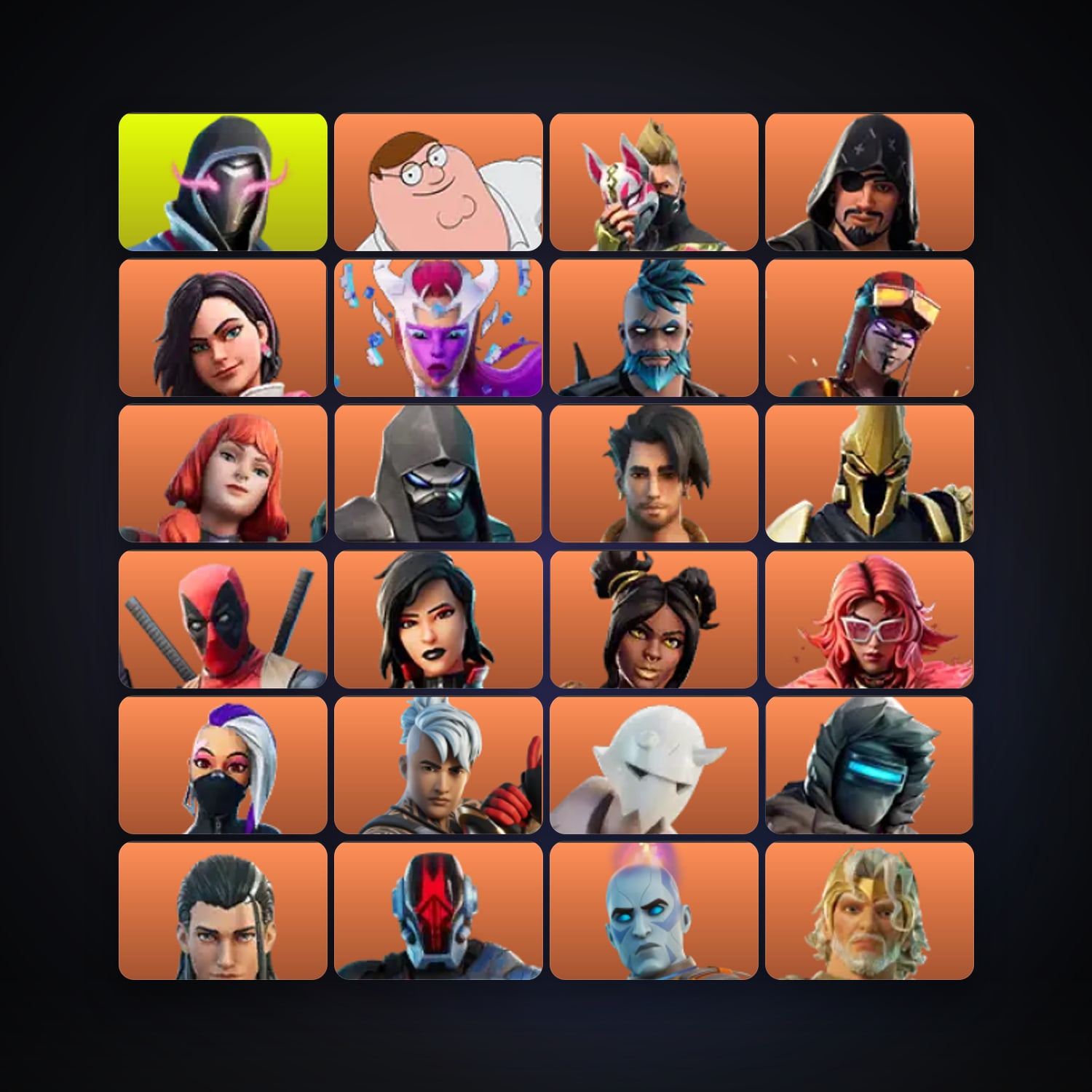 Fortnite locker — 239 skins — 300 V-Bucks — lvl 3375 — HabibiAccounts
