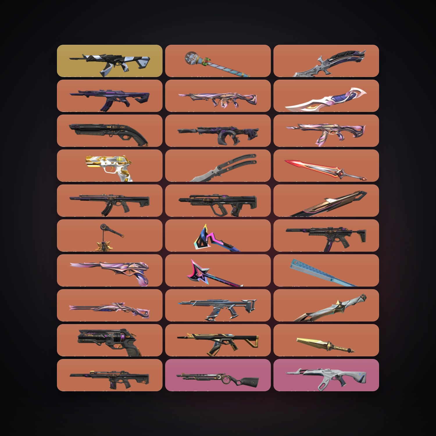 EU Silver 2 locker — 12 knives, 99 skins, lvl 239 — HabibiAccounts