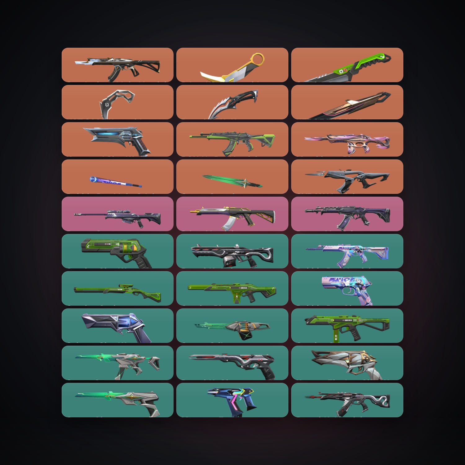 AP Silver 3 locker — 7 knives, 69 skins, lvl 226 — HabibiAccounts