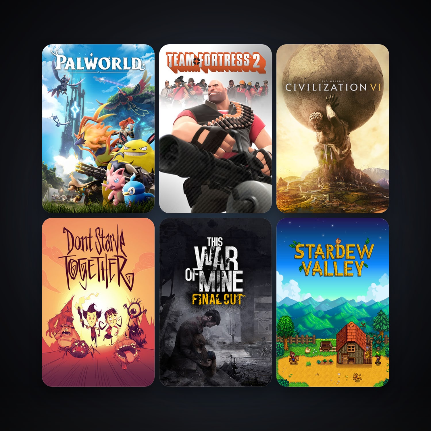 Team Fortress 2 + This War of Mine, 78 games, clean — HabibiAccounts