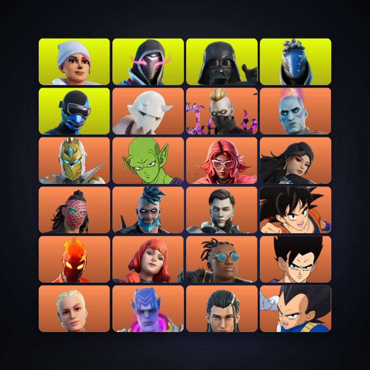 هالحساب فورتنايت، اللوكر مليان 320 سكن، 400 فيبوكس، لفل 3144، 254 فوز — HabibiAccounts