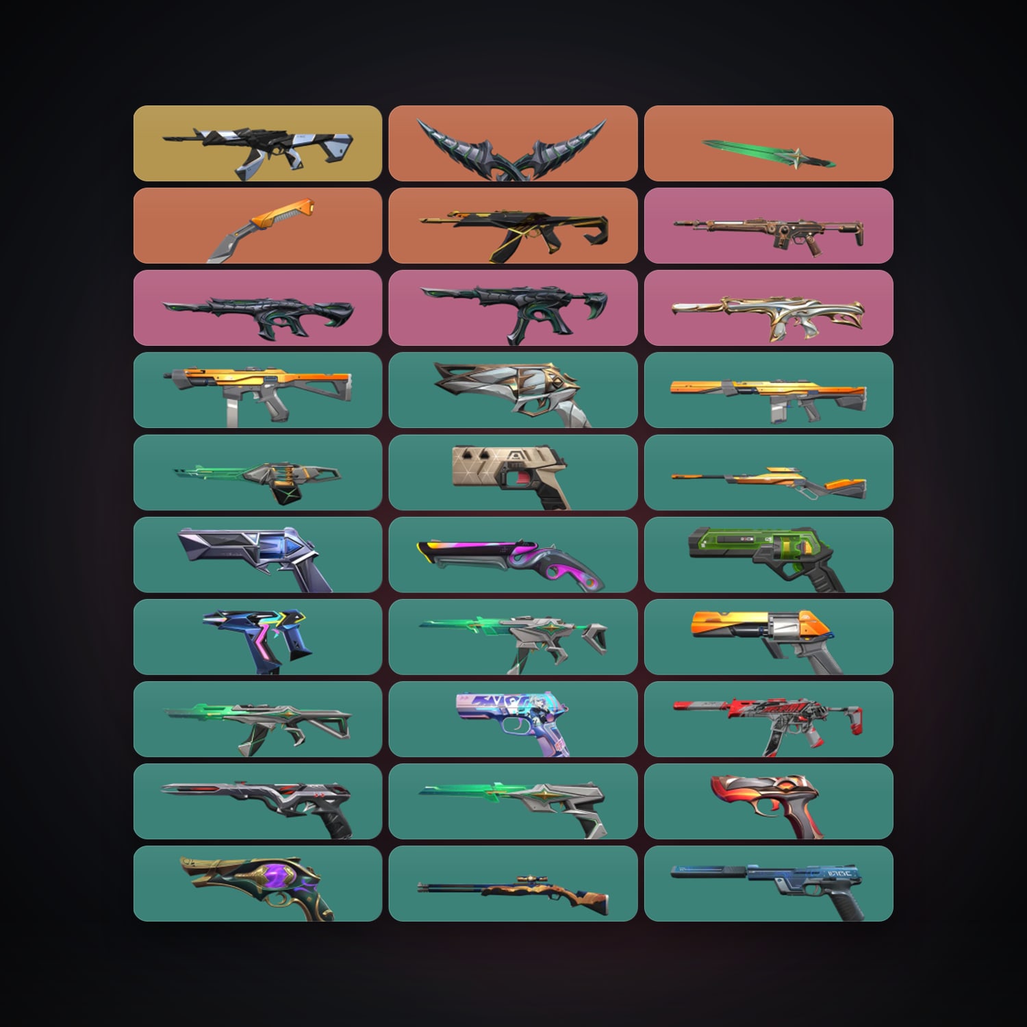 LA Gold 3 locker — 3 knives, 49 skins, lvl 315 — HabibiAccounts