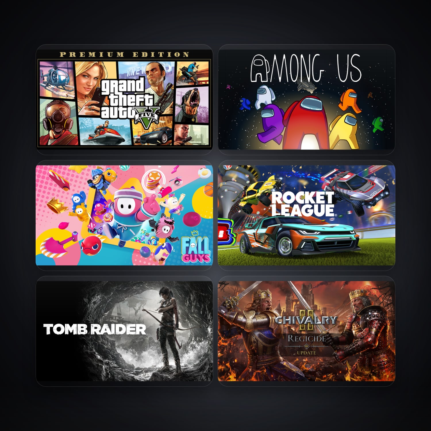 Epic Grand Theft Auto V + Among Us — UA — 105 games — HabibiAccounts