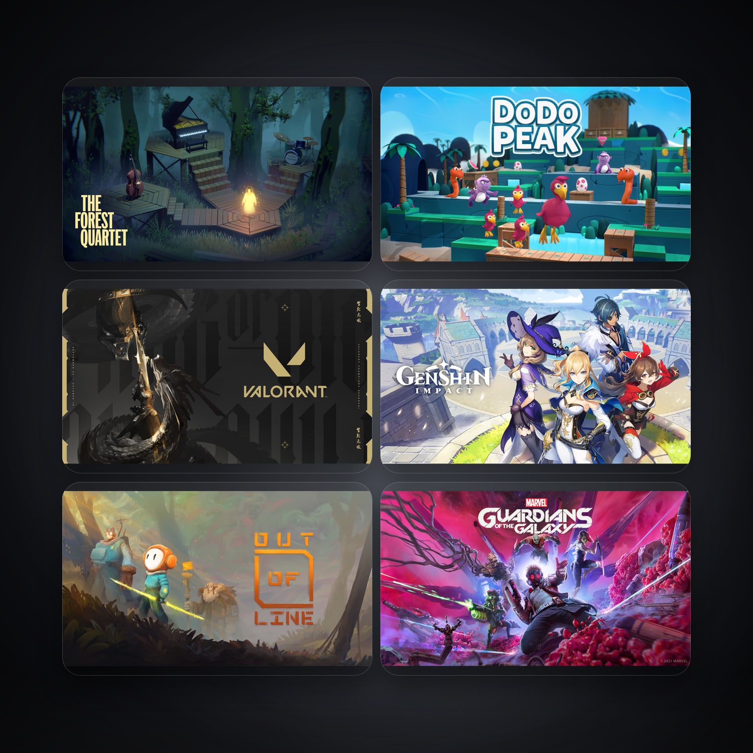 Epic The Forest Quartet + Dodo Peak — MY — 11 games — HabibiAccounts