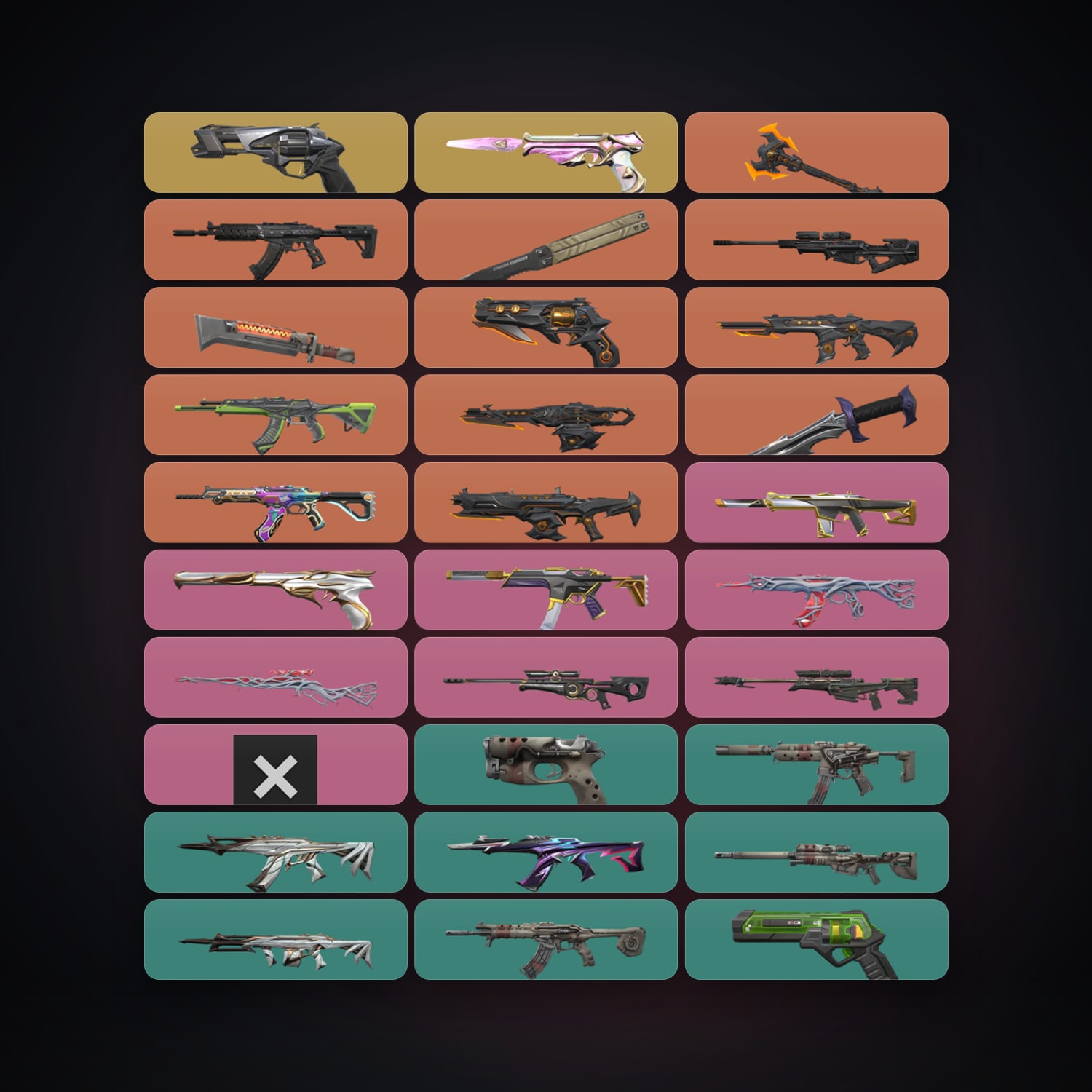 EU Gold 2 locker — 4 knives, 54 skins, lvl 90 — HabibiAccounts