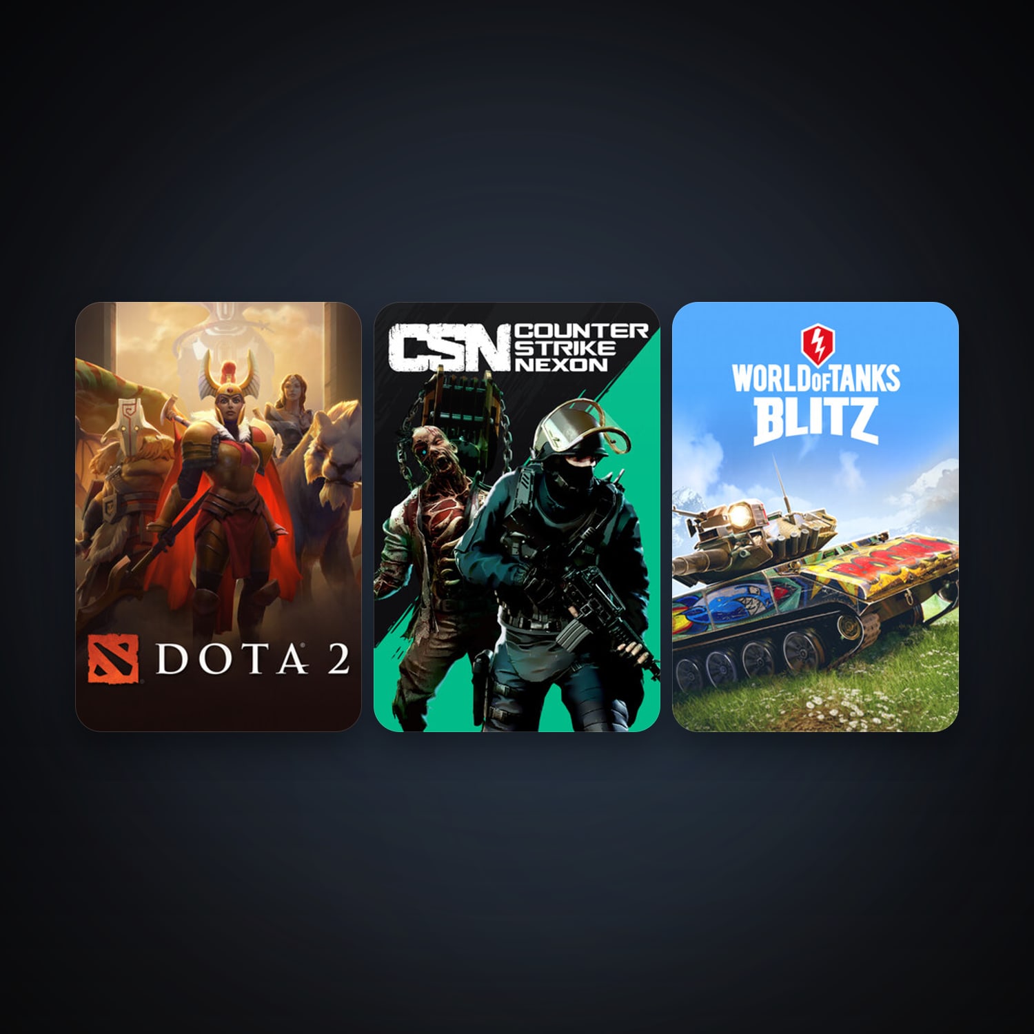 Dota 2 + Counter-Strike Nexon: Studio, 7 games, clean — HabibiAccounts