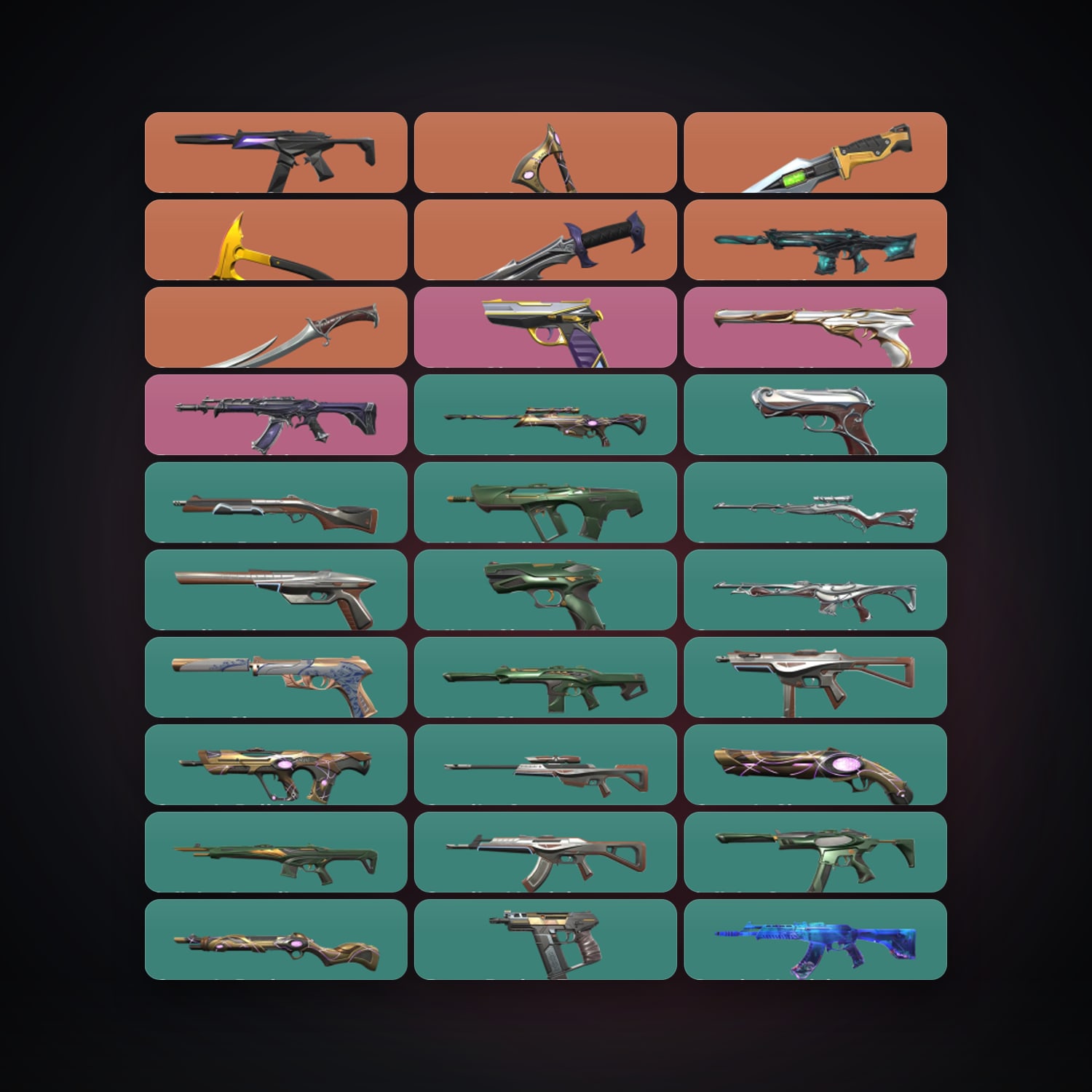 LA Silver 2 locker — 5 knives, 67 skins, lvl 179 — HabibiAccounts