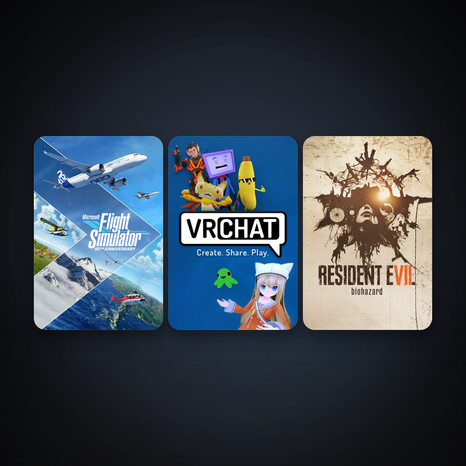 RESIDENT EVIL 7 biohazard / BIOHAZARD 7 resident evil + VRChat, 5 games, clean — HabibiAccounts