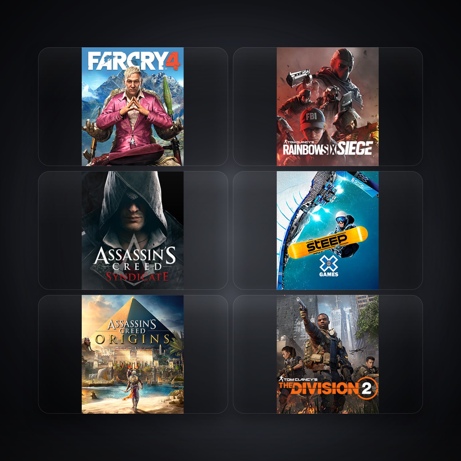 Ubisoft Far Cry 4 + Tom Clancy's Rainbow Six Siege — MX — 6 games — HabibiAccounts
