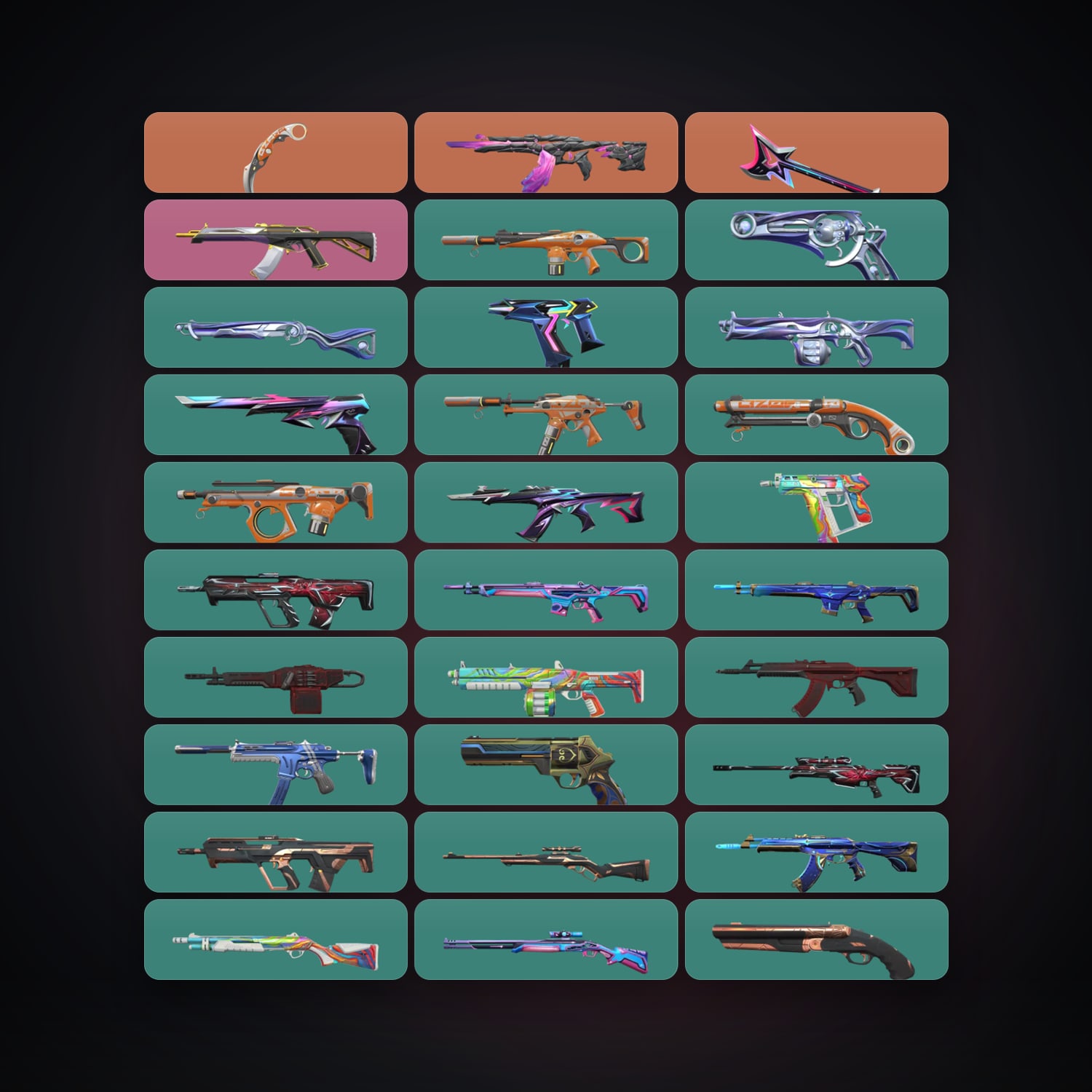LA Silver 2 locker — 2 knives, 40 skins, lvl 131 — HabibiAccounts