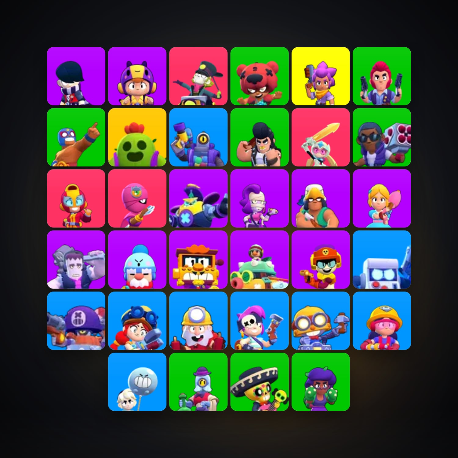 34 Brawlers | 6.6K Trophies — HabibiAccounts