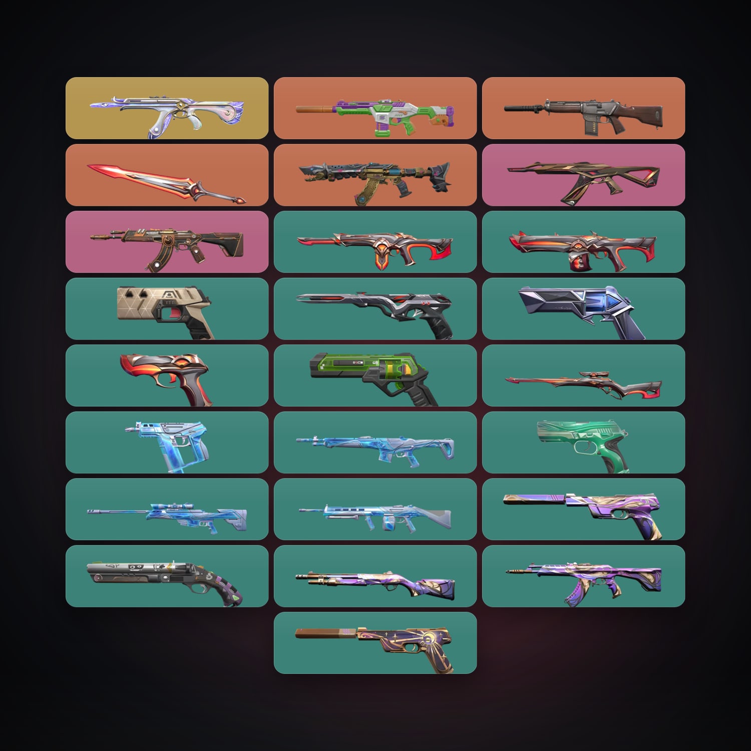 AP Gold 2 locker — 1 knives, 28 skins, lvl 173 — HabibiAccounts