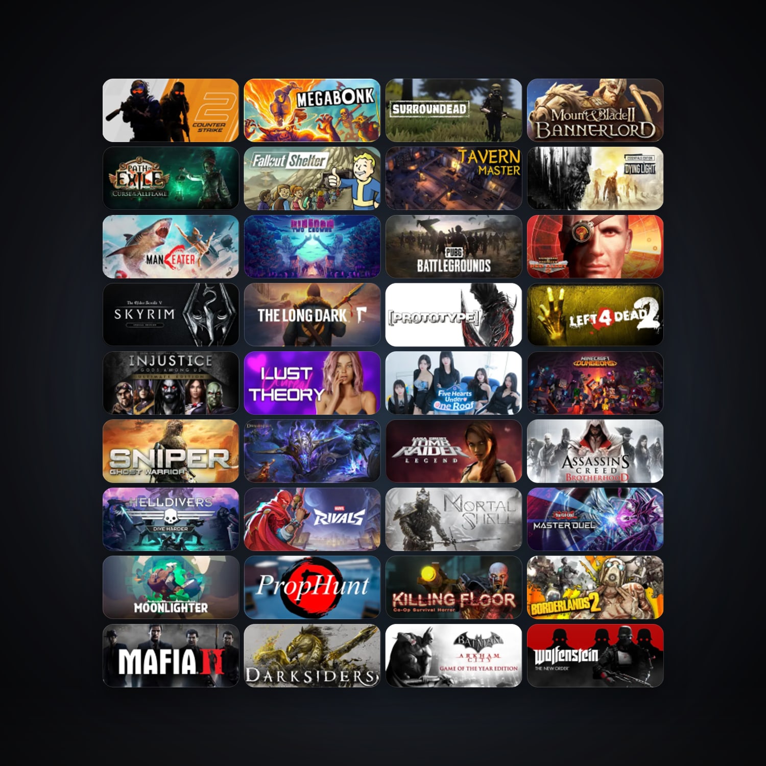 Counter-Strike + Half-Life 2, 199 games, Steam 11, clean — HabibiAccounts