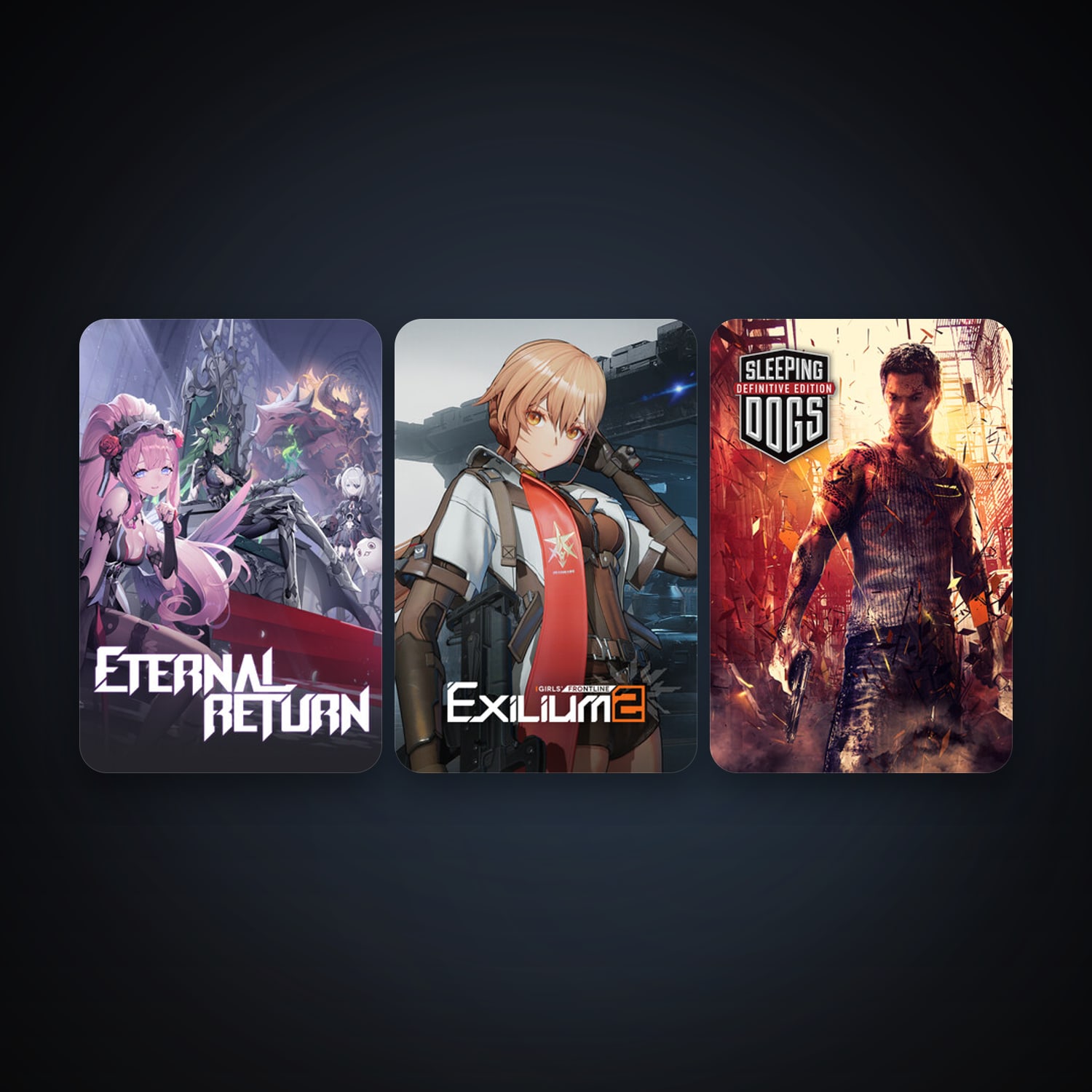 Sleeping Dogs: Definitive Edition + Eternal Return, 5 games, clean — HabibiAccounts