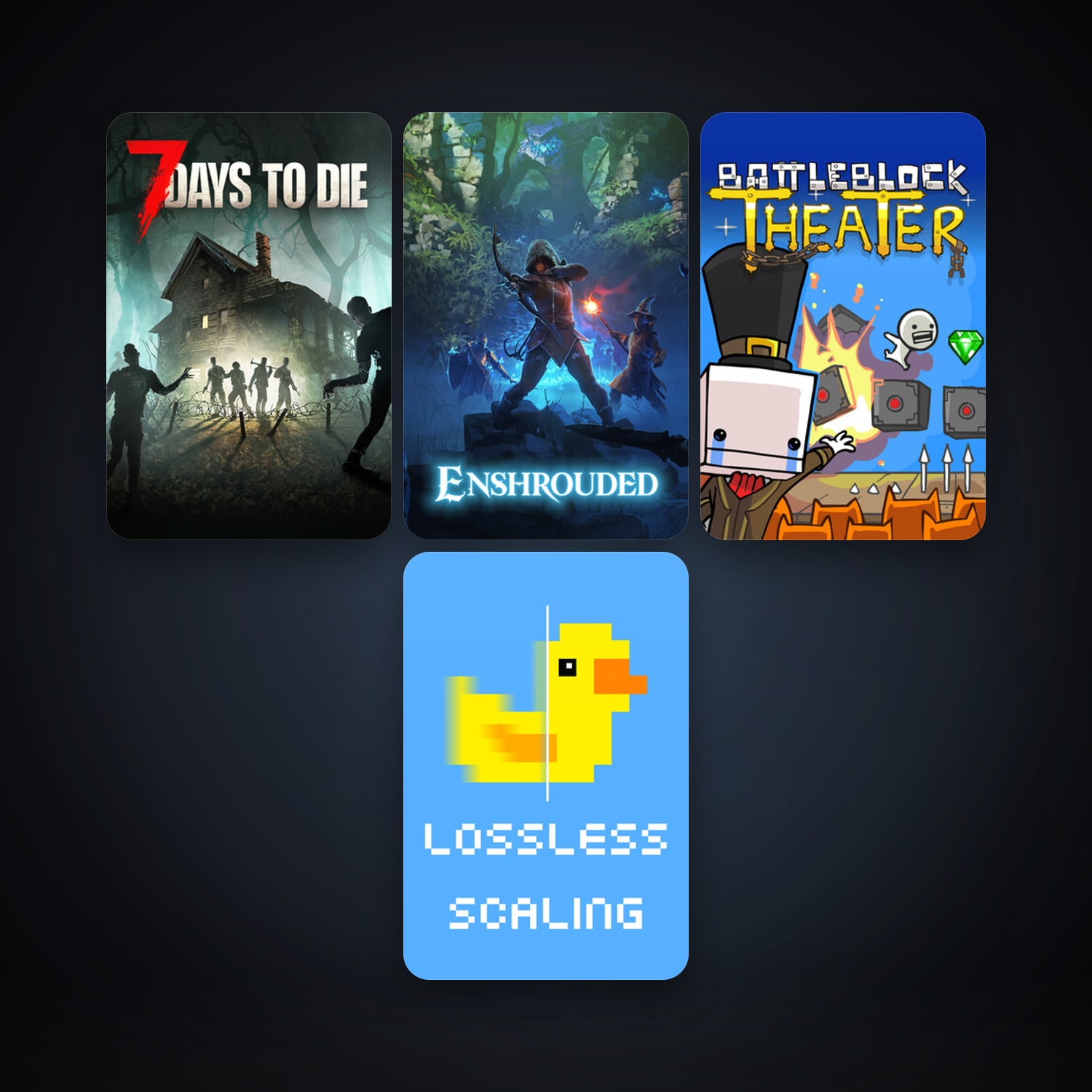 BattleBlock Theater + 7 Days to Die, 6 games, clean — HabibiAccounts