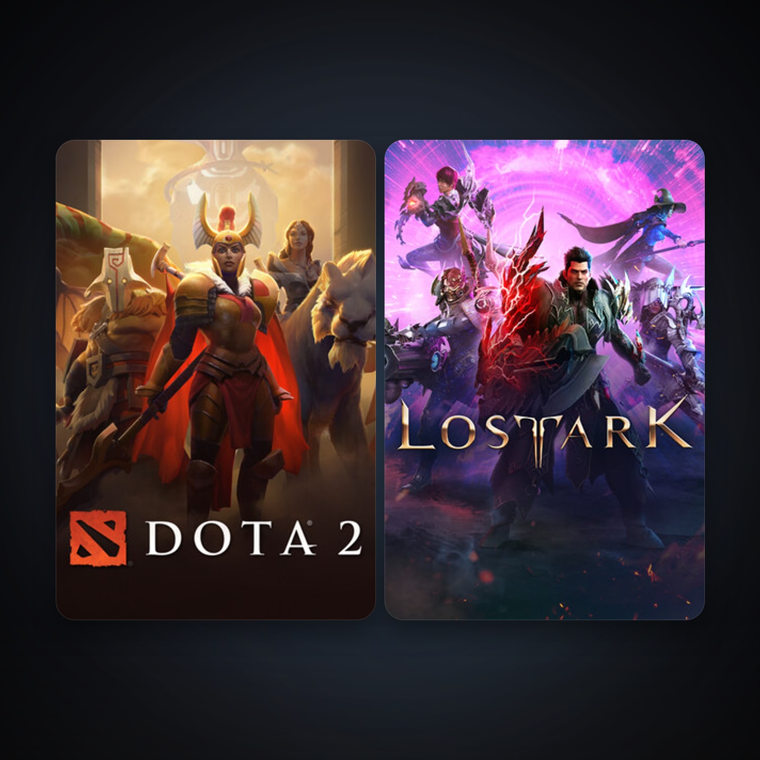 Dota 2 + Lost Ark, 2 games, clean — HabibiAccounts